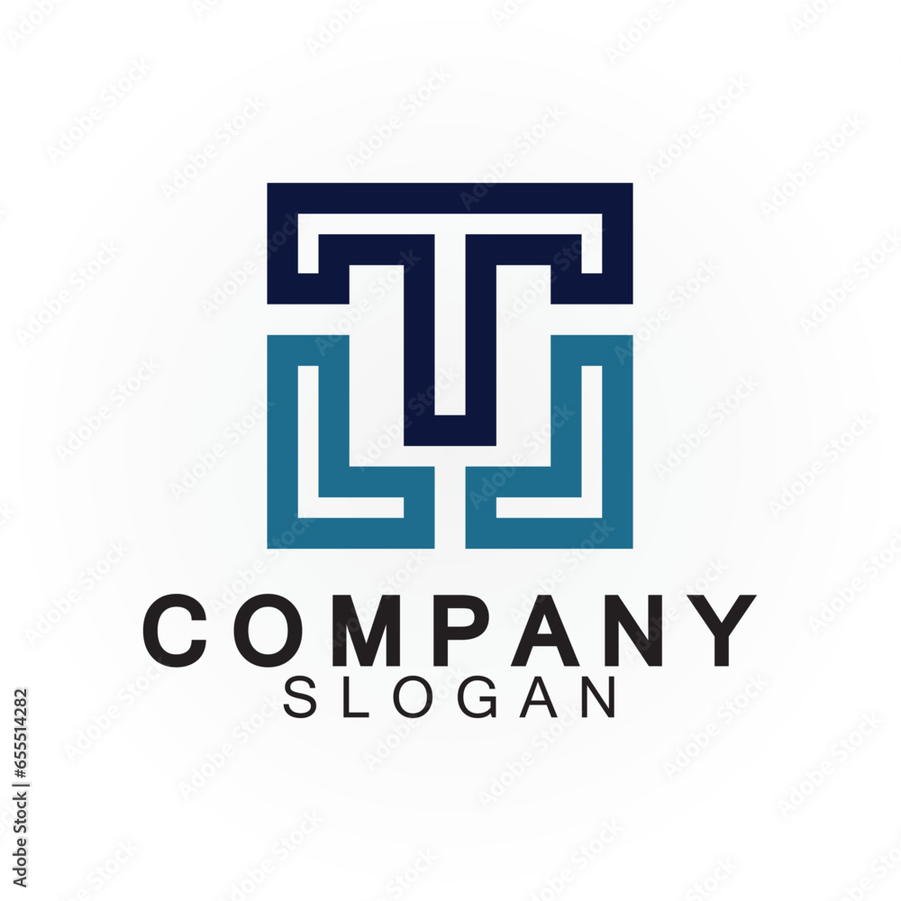 Obraz premium Letter T logo icon design template
