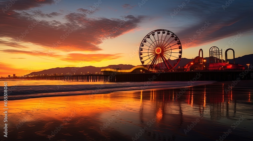 theme park on sunset theme park on sunset