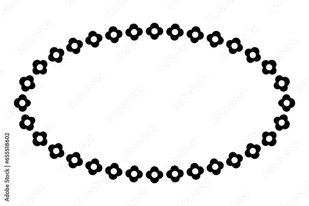 frame black flower oval, simple vector isolated on white
frame black flower oval, simple vector isolated on white