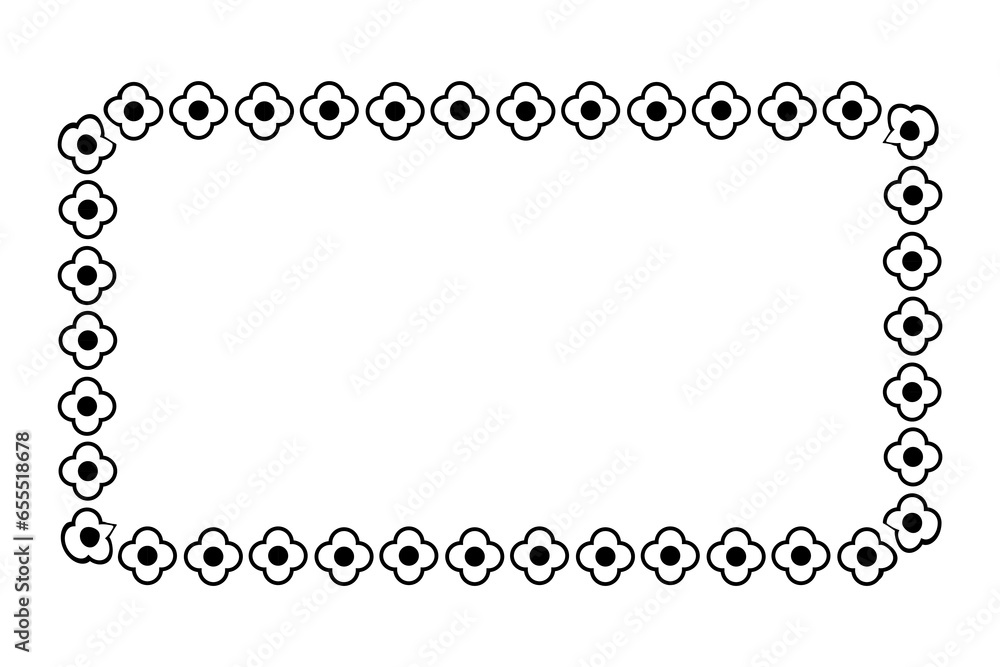 frame black flower rectangle, simple vector isolated on white
frame black flower rectangle, simple vector isolated on white
