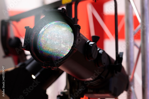 Slika na platnu close up of LED stage spot lighting instrument