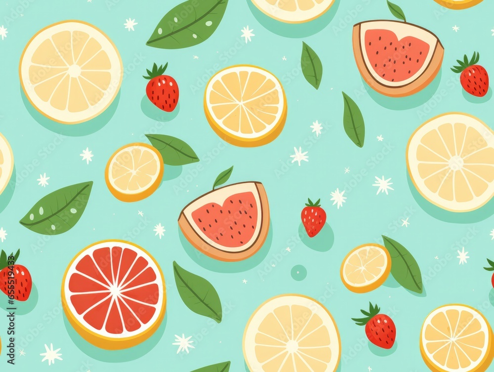 fruits seamless pattern fruits seamless pattern