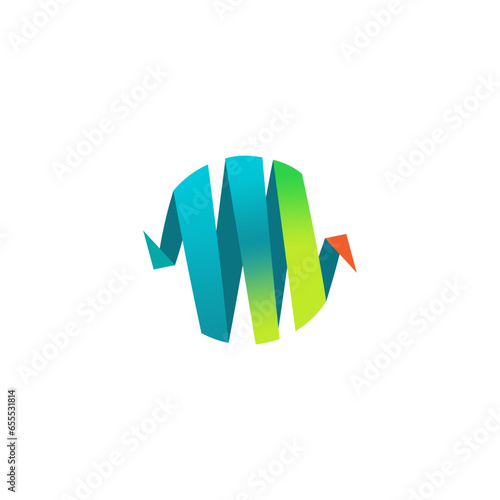 Abstract swirl full color logo