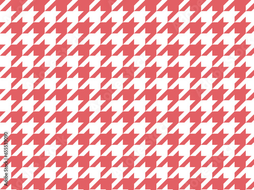 パターン壁紙イラスト　千鳥格子　赤