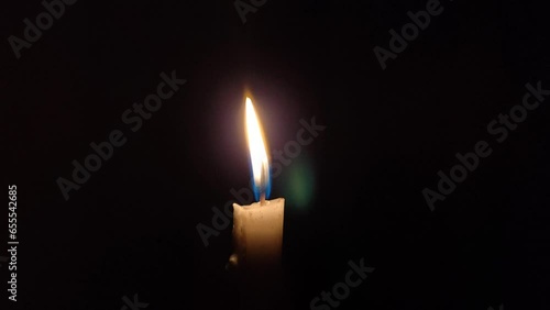 turn off the candles at dark room