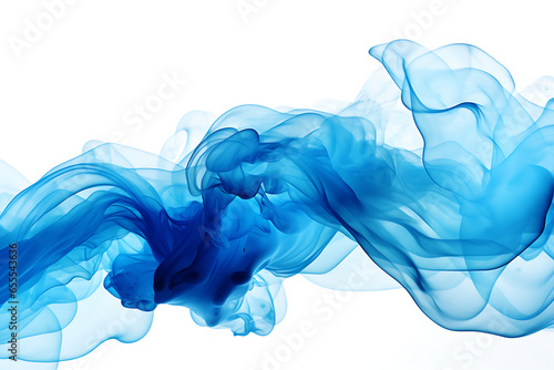 Abstract Blue Smoke Background, Abstract Blue Smoke Wallpaper, Generated by Ai.