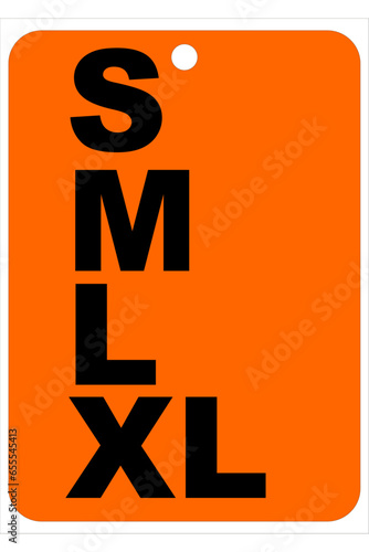 Small, Medium, Large, Extra Large (SMLXL) design - Vector Illustration