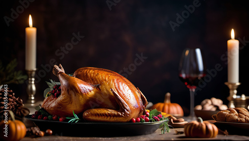 Delicious Thanksgiving turkey dinner