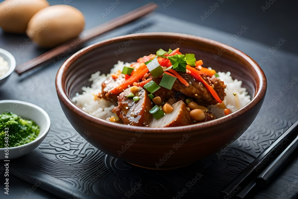 rice with vegetables generated by AI