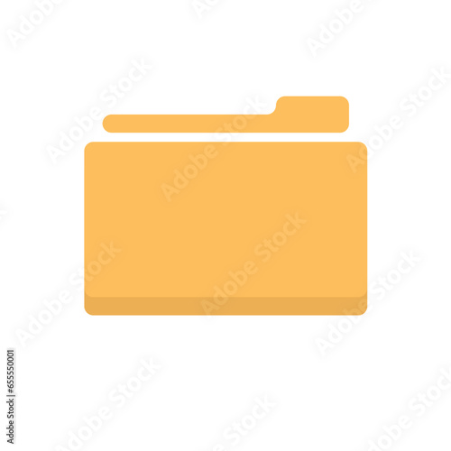 Folder icon. Vector concept illustration for design.