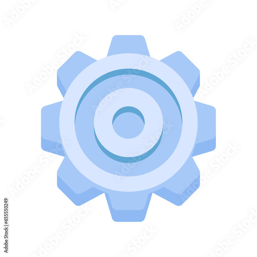 Vector illustration of a cogwheel