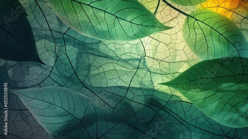 Leaves digital abstract background texture