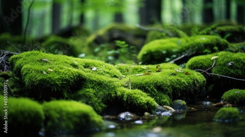 Moss background close up