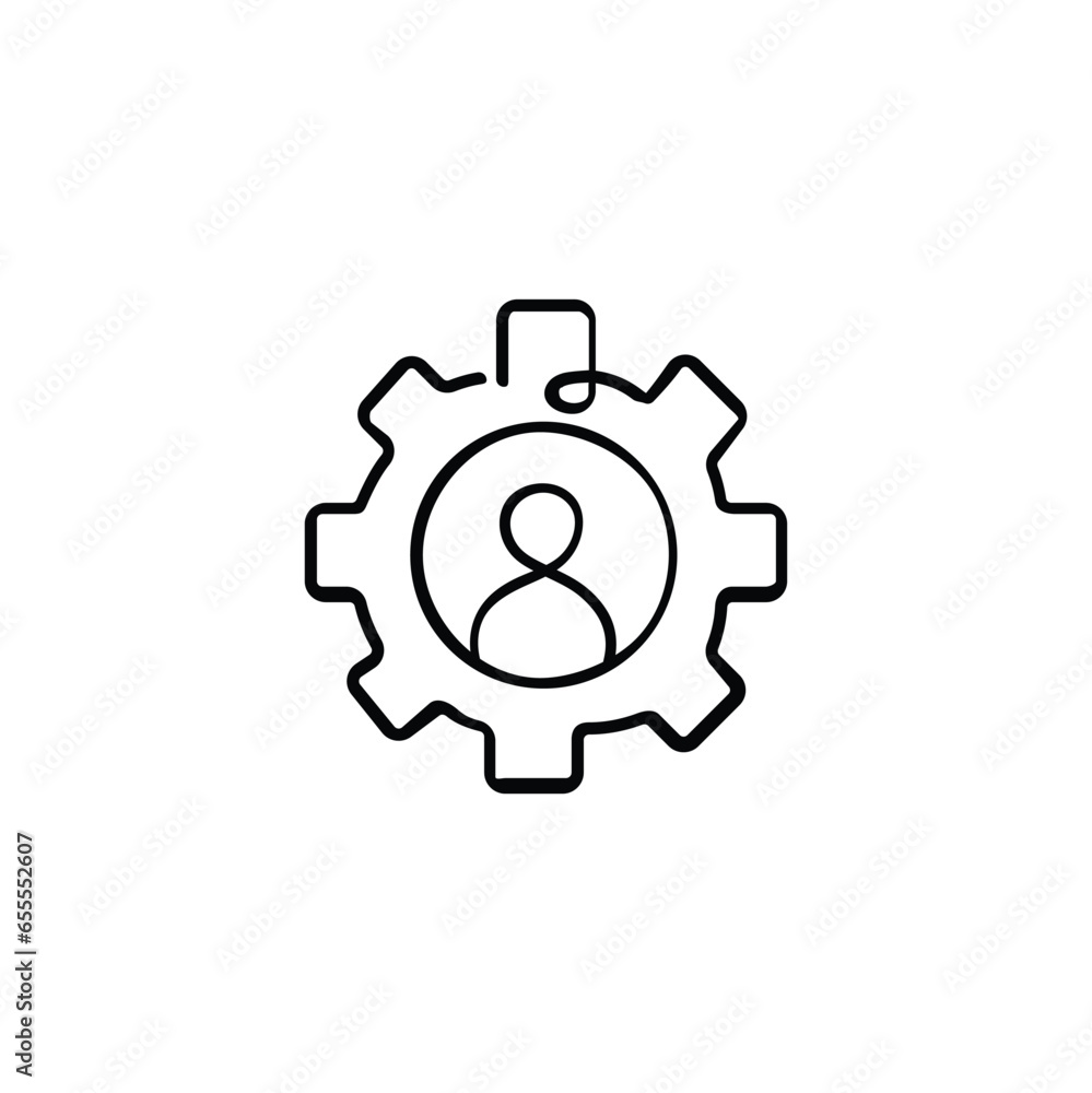 Human Resources Line Style Icon Design Human Resources Line Style Icon Design