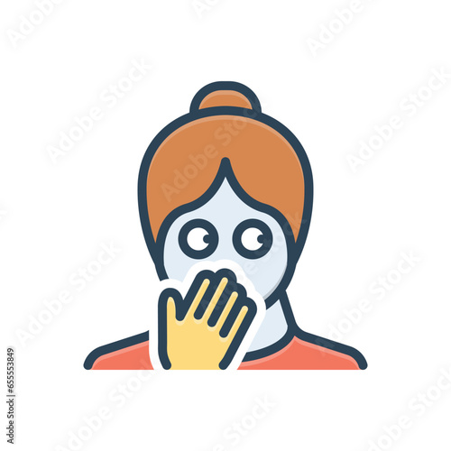 Color illustration icon for oops 