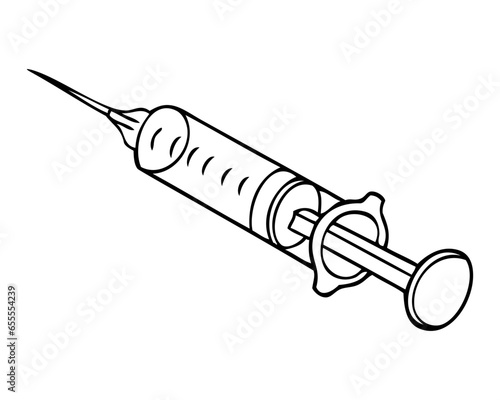 injection line vector illustration