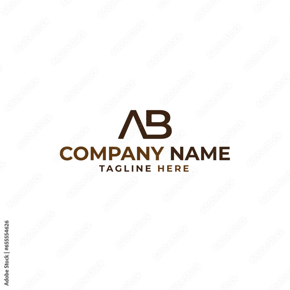 A B Logo. A B Letter Design Vector A B Logo. A B Letter Design Vector