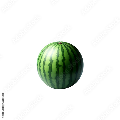 Isolated watermelon fruit Transparent Background  PNG Format  Generative AI