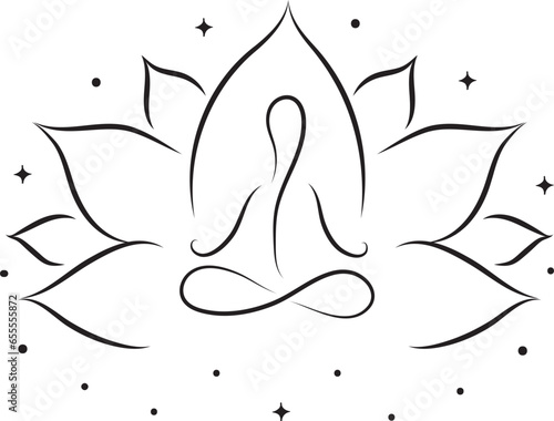 Lotus Yoga Symbol