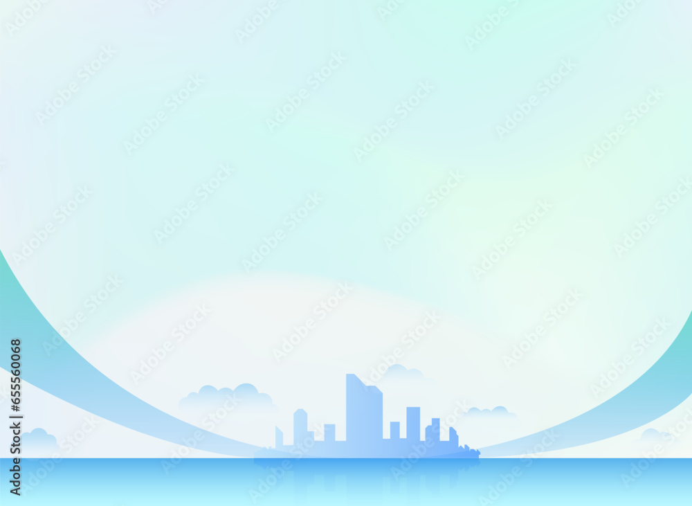 都市の青い抽象的な背景
