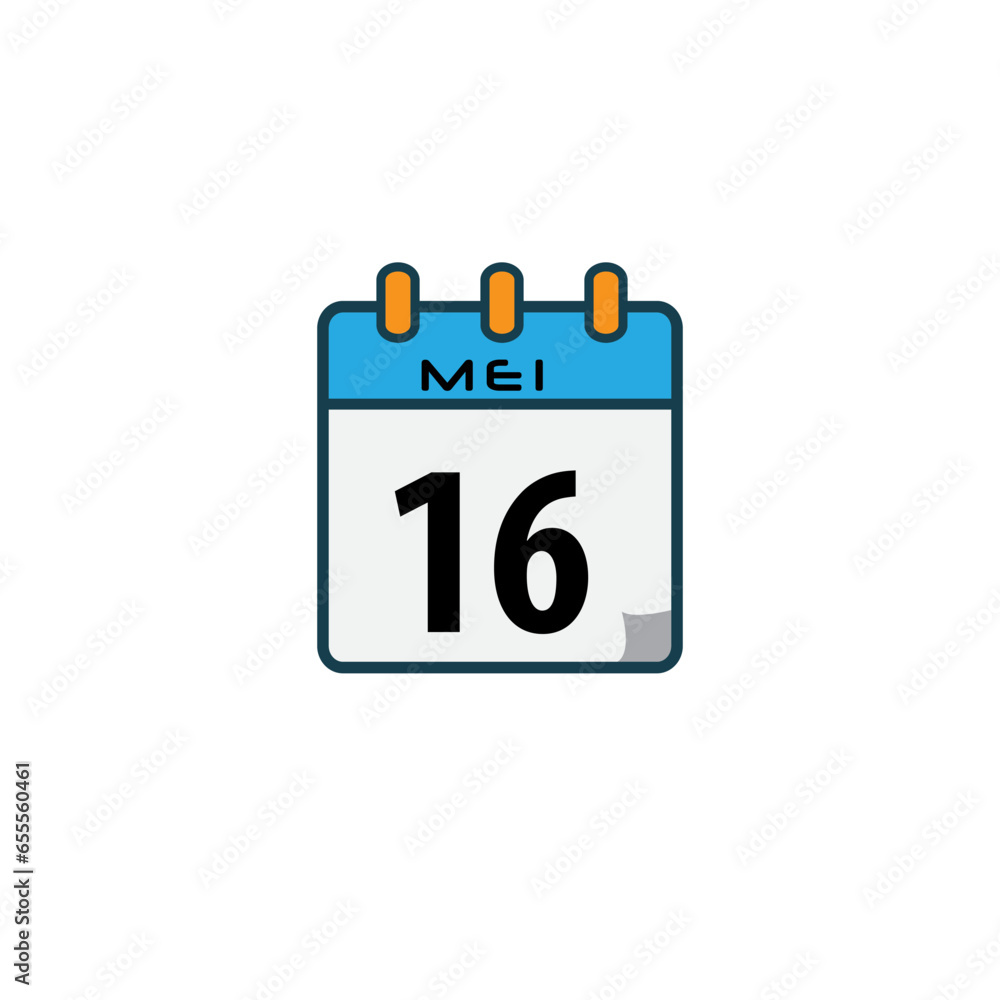 Mayi date icon vector logo design template Mayi date icon vector logo design template