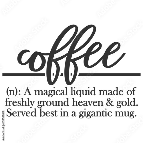 Coffee - Funny Description Illustration