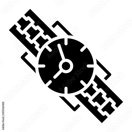 Vector Design Wristwatch Icon Style