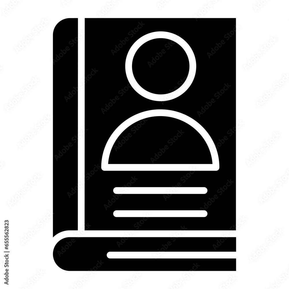 Vector Design Autobiography Icon Style Vector Design Autobiography Icon Style