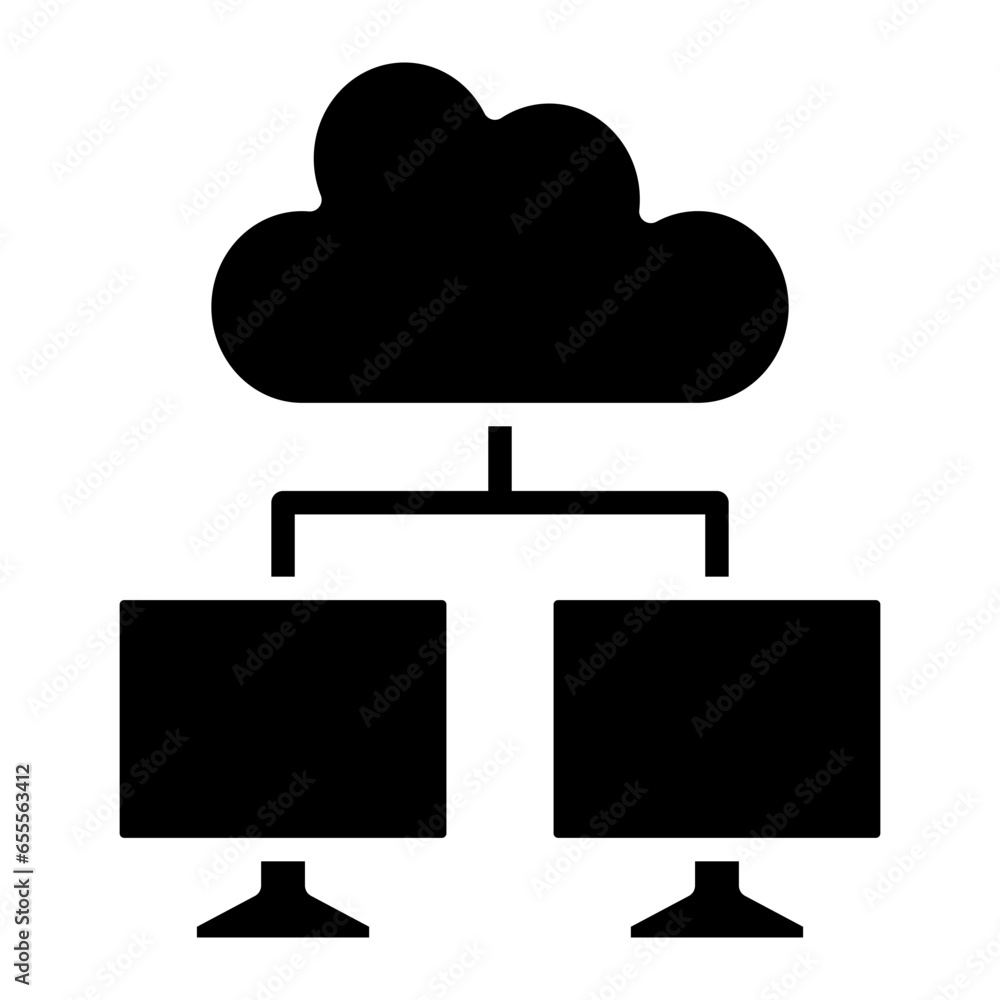 Vector Design Cloud Computing Icon Style Vector Design Cloud Computing Icon Style