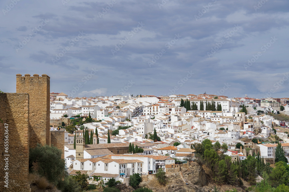 panoramic view of the city of Ronda,Spain
