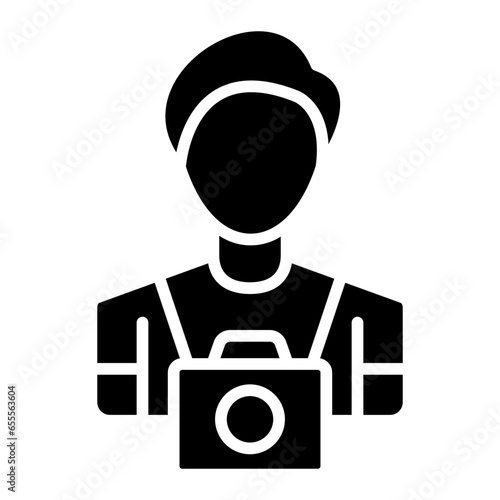 Vector Design Cameraman Icon Style