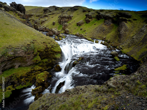 Fosforfufoss waterfall in Iceland during the summer