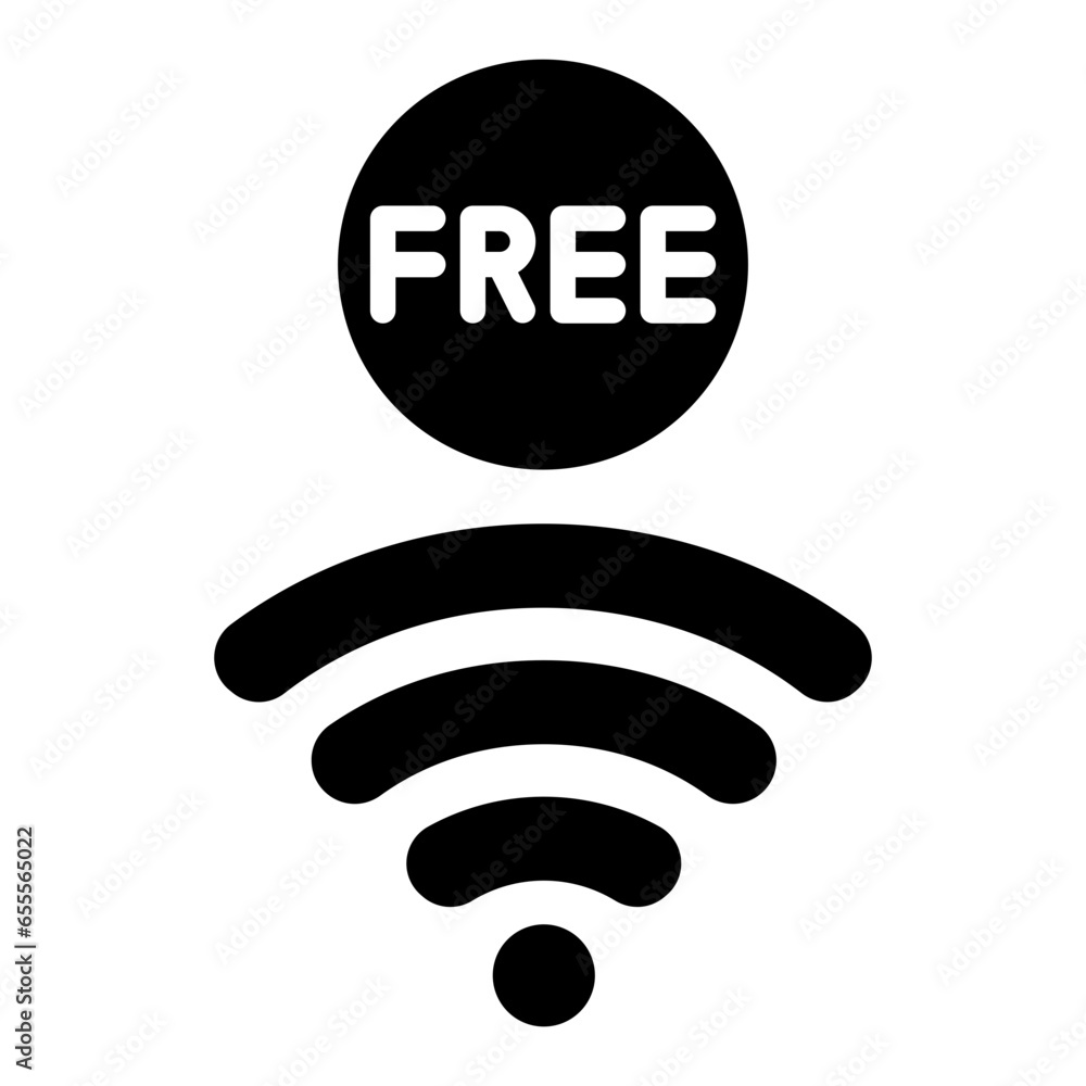 Vector Design Free Wifi Icon Style Vector Design Free Wifi Icon Style
