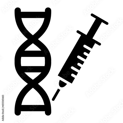 Vector Design Genetic Engineering Icon Style