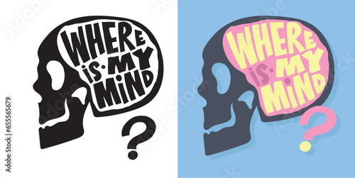 Cute funny hand drawn doodle lettering. T-shirt design, mug print.