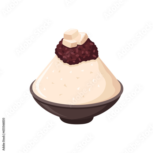 Patbingsoo, Korean red beans shaved ice