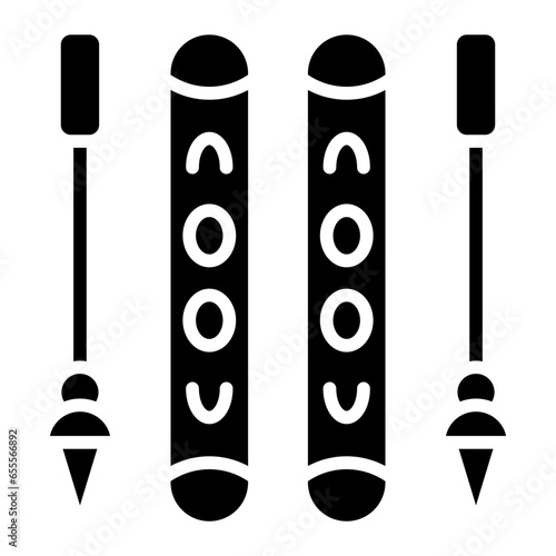 Vector Design Skis Icon Style