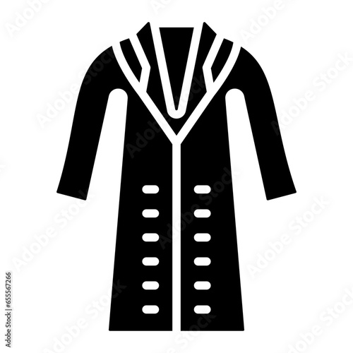 Vector Design Long Coat Icon Style