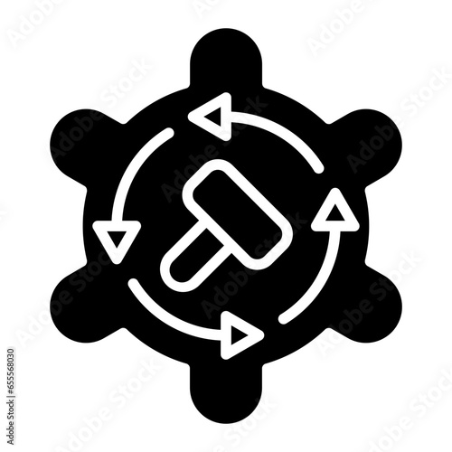 Vector Design Auction By Proxy Icon Style