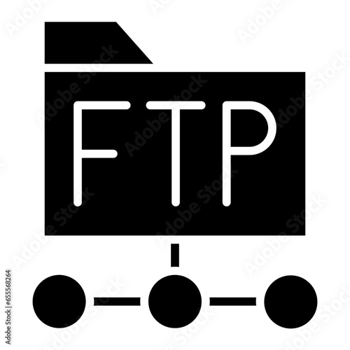 Vector Design Ftp Protocol Icon Style