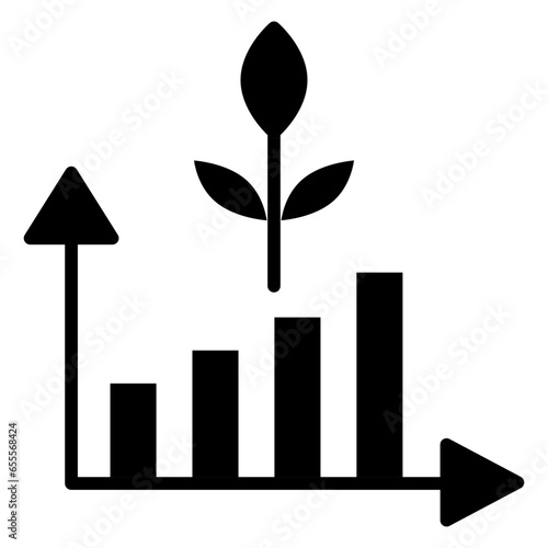 Vector Design Material Grown Icon Style