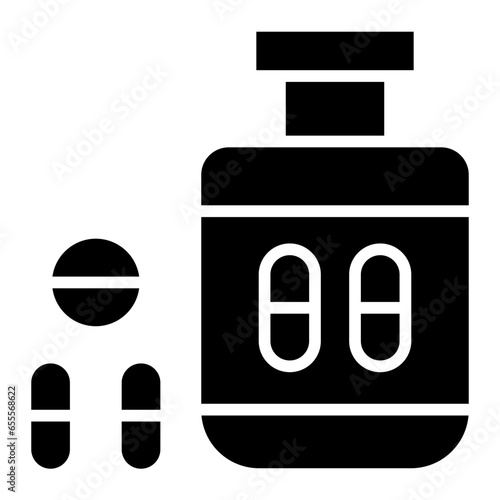 Vector Design Antidepressant Icon Style