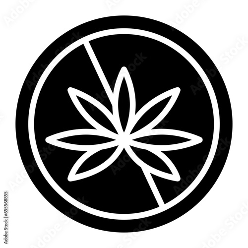 Vector Design No Thc Icon Style