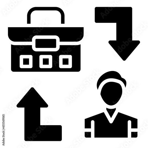 Vector Design B2C Icon Style