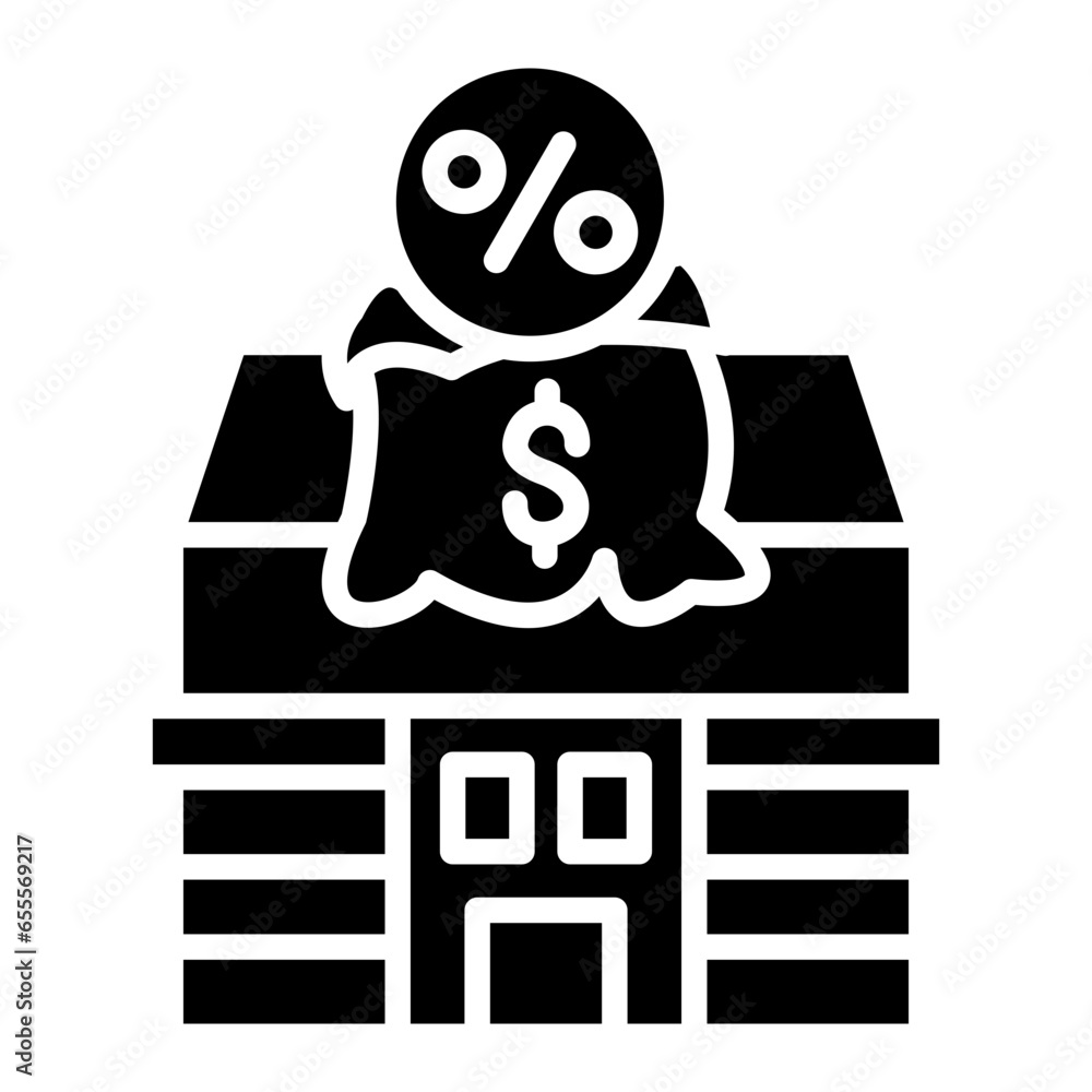 Vector Design Home Loan Icon Style Vector Design Home Loan Icon Style