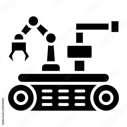 Vector Design Military Robot Icon Style
