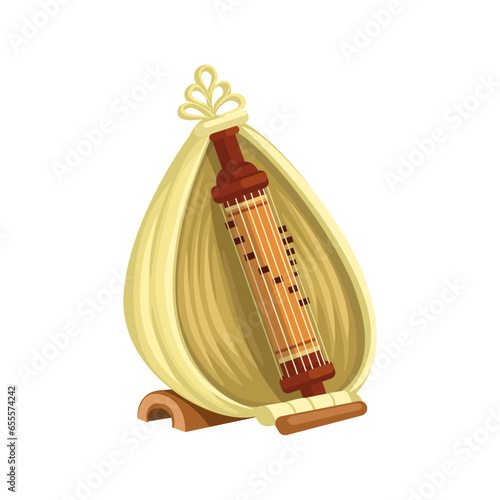 Sasando Traditional Music Instrument From Indonesia Symbol illustration Vector photo