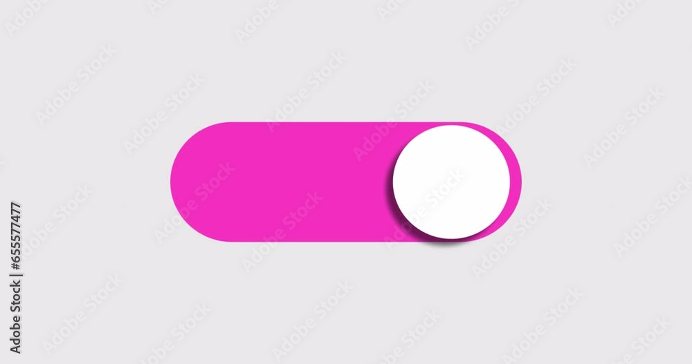 Vidéo Stock Switch turn on and turn off button animation with color ...