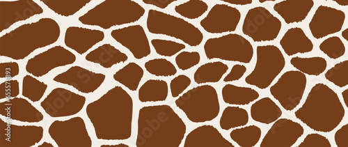 Abstract giraffe skin pattern background. Abstract art background vector design with animal skin, doodle. Creative illustration for fabric, prints, cover, wrapping paper, textile, wallpaper.