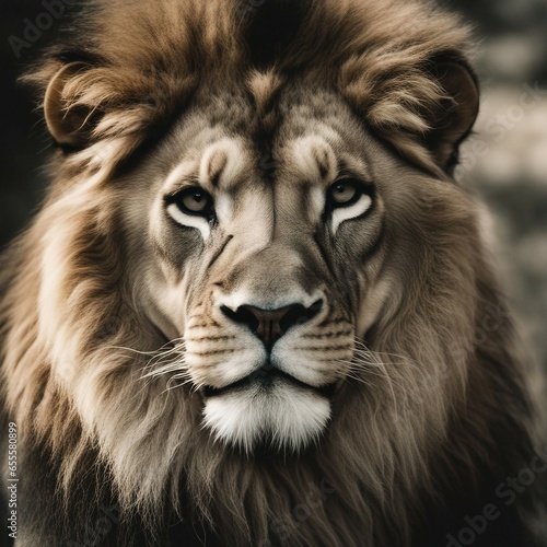 portrait of a lion